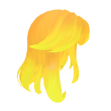 Yellow Gradient Short Straight Party Popstar Hair