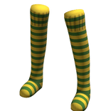 Yellow Green | Leg Warmers Thigh High Socks