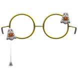 yellow halloween ghost eyewear