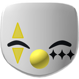 Yellow Happy Silly Cute Clown Mask