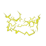 Yellow Lightning Bottom Aura