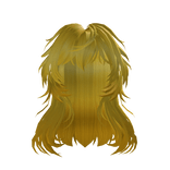 Yellow Long Fluffy Wavy Hair