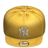 Yellow NY Fitted Cap | Tilted