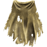 Yellow Old Torn Ripped Traveler Cape 