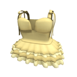 Yellow Preppy Ribbon Dress 3.0