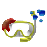 Yellow Snorkel Snorkeling Goggles Beach Swim Pool