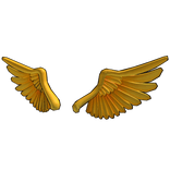 Yellow Sparkling Wings | Addon [Black Outline]