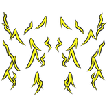 Yellow Spiky Aura Bottom