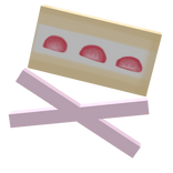 yellow strawberry cake clip