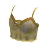 Yellow Summer Hibiscus Lace Tank Top