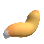 Yellow Wavy Kemono Fox Tail