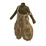 Yellow Y2K Oversized Cargo Overall Set [PBR]