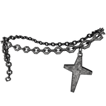 Silver Chained Cross Belt