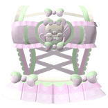 . ‿ ʚїɞ sweet korila bear matcha laced dress ♡ ⊹ .