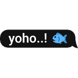 Yoho..! Text Message Blue