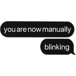you are now manually blinking text