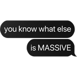 you know what else is massive ninja low taper text