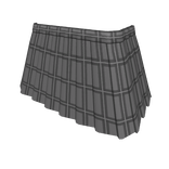 Yume Black Plaid Skirt