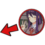 Yuri DDLC Doki Doki Pointing Meme Circle