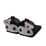 ♡ 1.0 cute pink winter penguin slippers