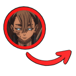 Zanka Meme Circle Pointing Arrow | Gachiakuta