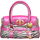 Zebra 2000s Designer Captain Bag Gyaru Pink