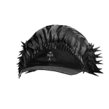 Zebra Vintage Trapper Cap W/ Chrome Emblem 