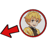 Zenitsu Agatsuma Pointing Meme Circle Demon Slayer