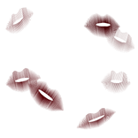 zombie goth emo lipstick marks kiss blood stains