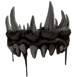 Zombie Jaw Bite Bone Crown (Dirt Brown)