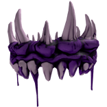 Zombie Jaw Bite Bone Crown (Violet Purple)