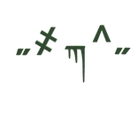 zombie kaomoji green