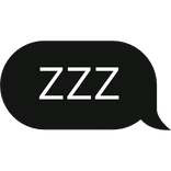 ZZZ sleeping text bubble
