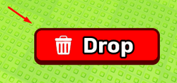 The Drop button in Steal An Egg