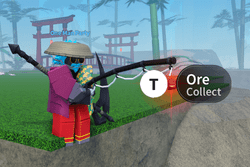 Getting ore via fishing in Slayers 2