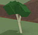 A Birch tree in Lumber Tycoon 2