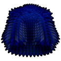 Blue Spikey Coat