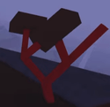 A Lava tree in Lumber Tycoon 2