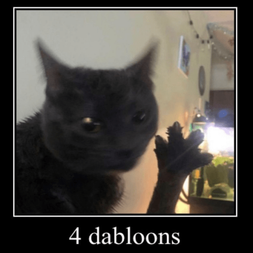 4 dablooms cat meme