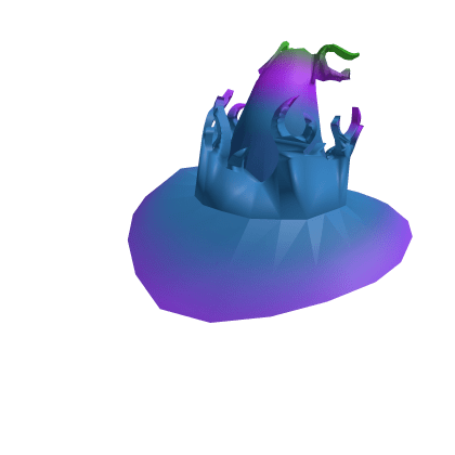 Blue Fire Wizard Hat