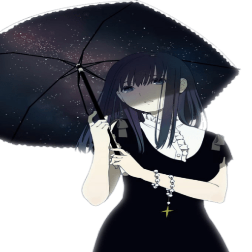 Anime Black umbrella