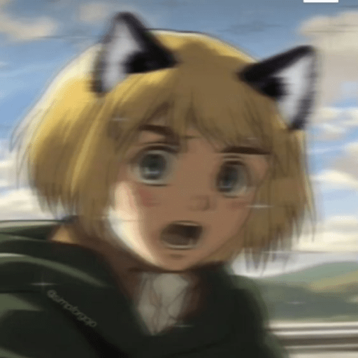 Attack on titan Armin cat