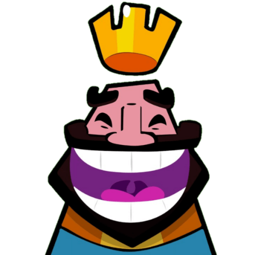 Clash Royale Laughing King Emote