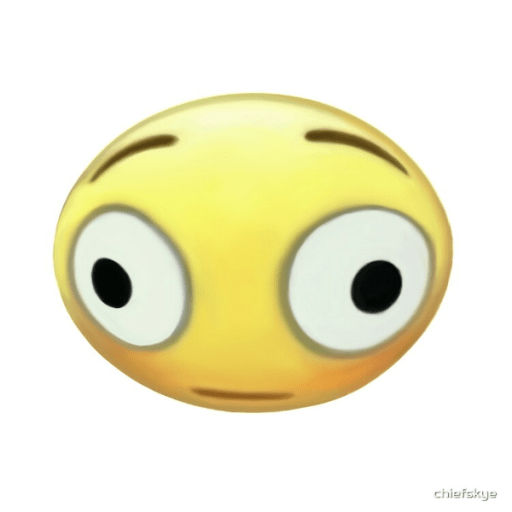 Cursed suprised emoji