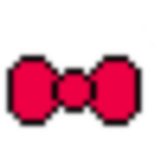 Hello Kitty Bow pixel cursor 2