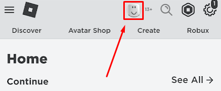 Roblox player ID mobile profile icon