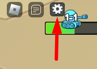 The Settings icon in Commander Simulator 2