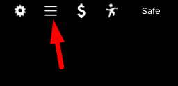 The Menu icon in The Skinwalker