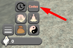 The Codes button in Cultivation of Realm