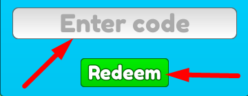 The code redeeming interface in Ultimate Fishing Simulator